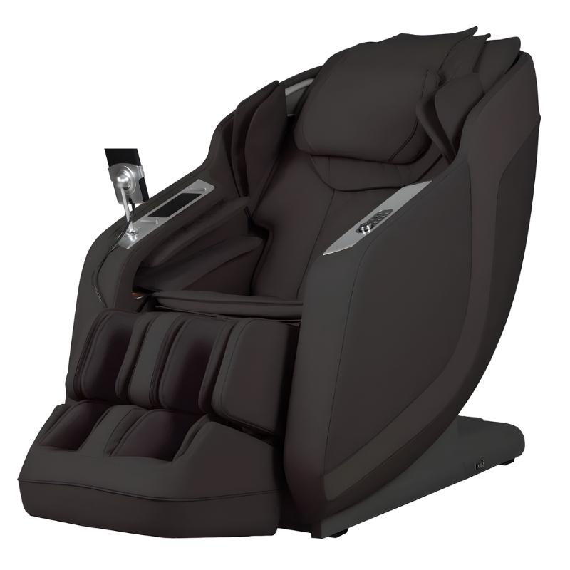 Osaki 4D Helix LE - Electric Chair Massager - Brown chair left side view
