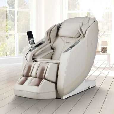 Osaki 4D Helix LE - Electric Chair Massager - Taupe chair indoor setting