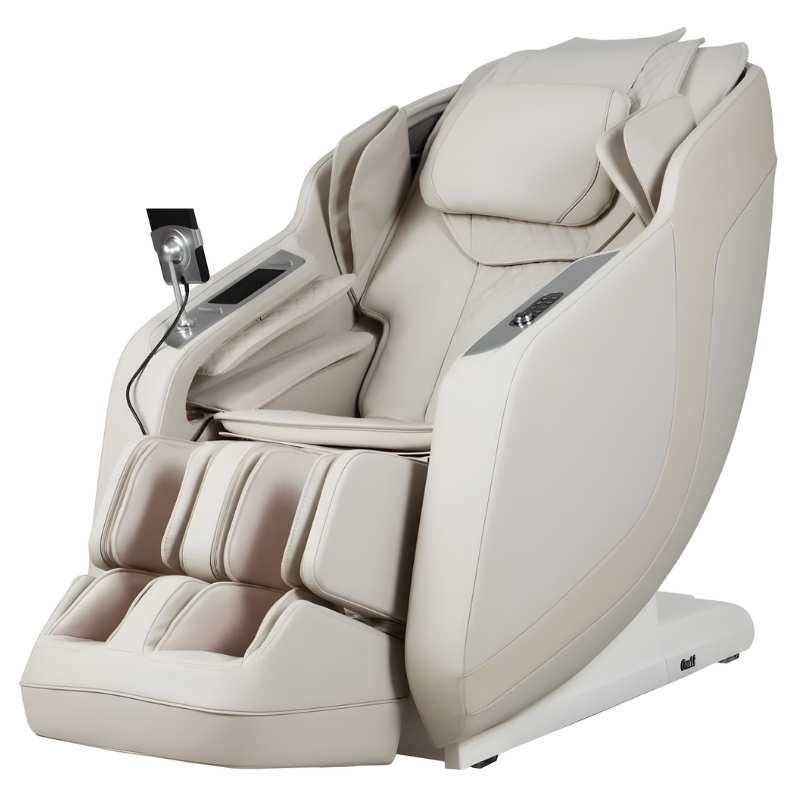 Osaki 4D Helix LE - Electric Chair Massager - Taupe chair left side view