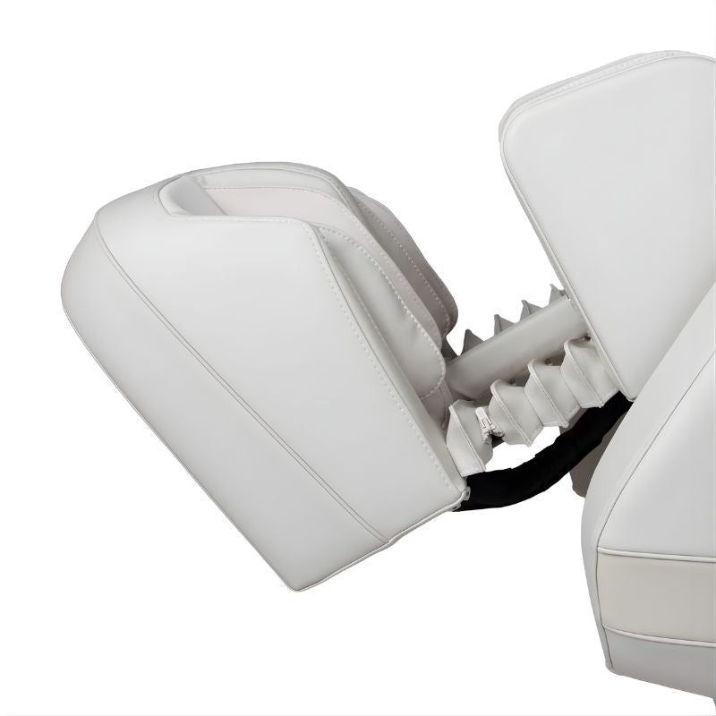 Osaki 4D Helix LE - Electric Chair Massager - Taupe chair leg room side view