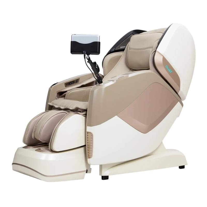 Osaki 4D Maestro LE 2.0 - Electric Chair Massager - Beige chair left side view