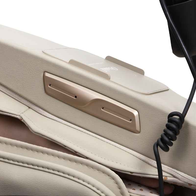 Osaki 4D Maestro LE 2.0 - Electric Chair Massager - Beige chair arm rest view