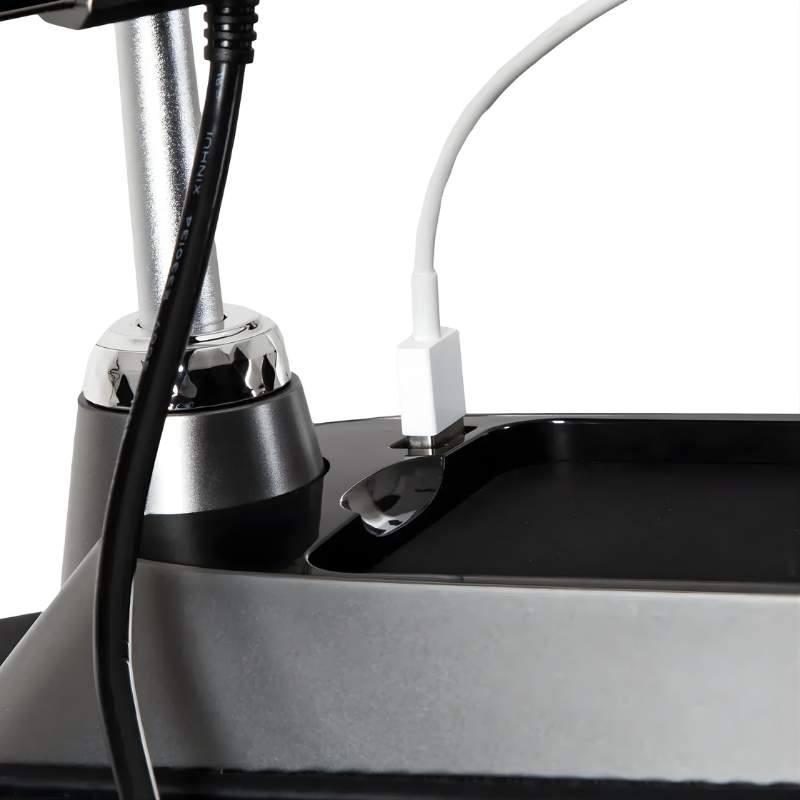 Osaki 4D+3D Bravo Duo Flex - Electric Chair Massager - Port close up view