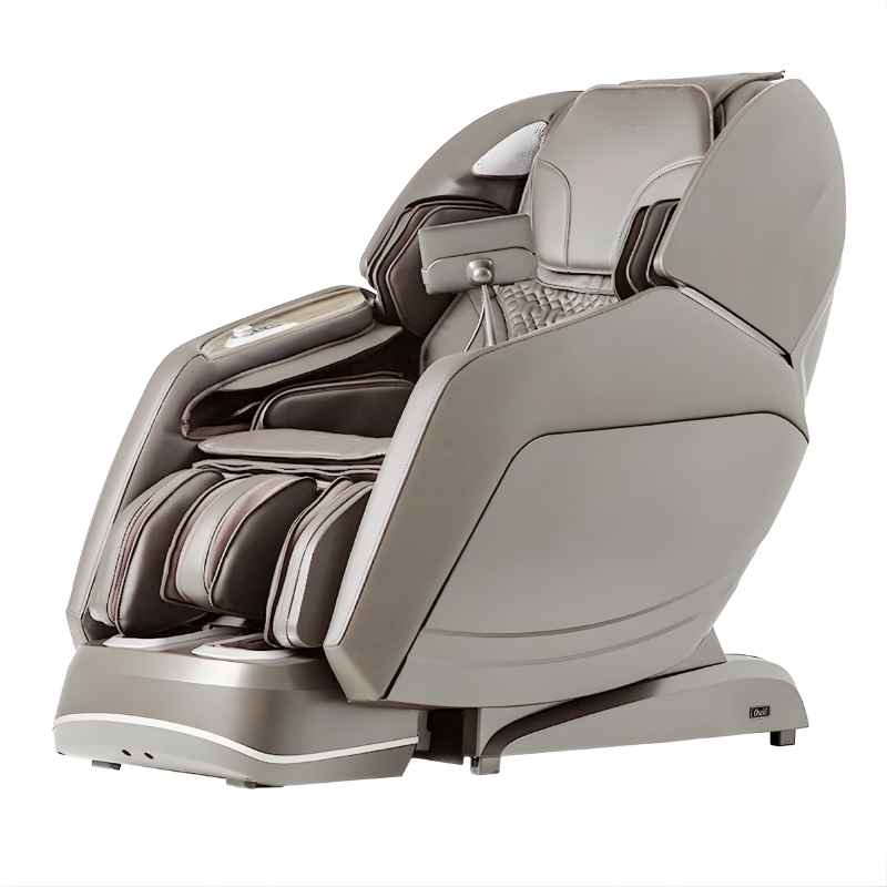 Osaki 4D + 3D Manhattan Duo - Electric Chair Massager - Taupe chair left side view