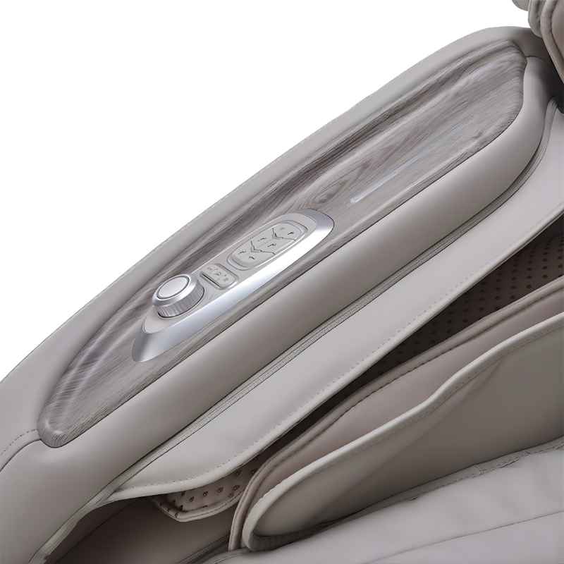 Osaki 4D + 3D Manhattan Duo - Electric Chair Massager - Taupe chair touch control top view