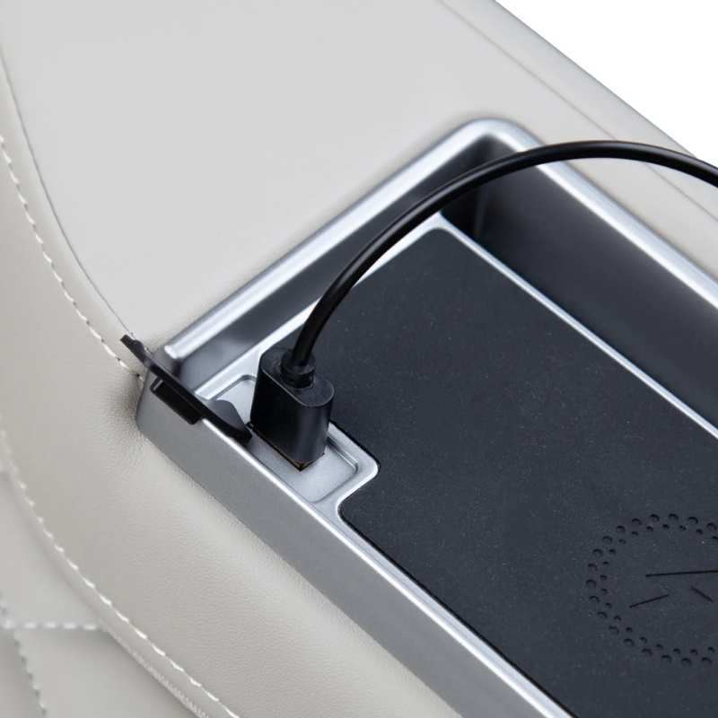 Osaki 5D+4D Kairos Duo - Electric Chair Massager - Taupe chair wired charging capability