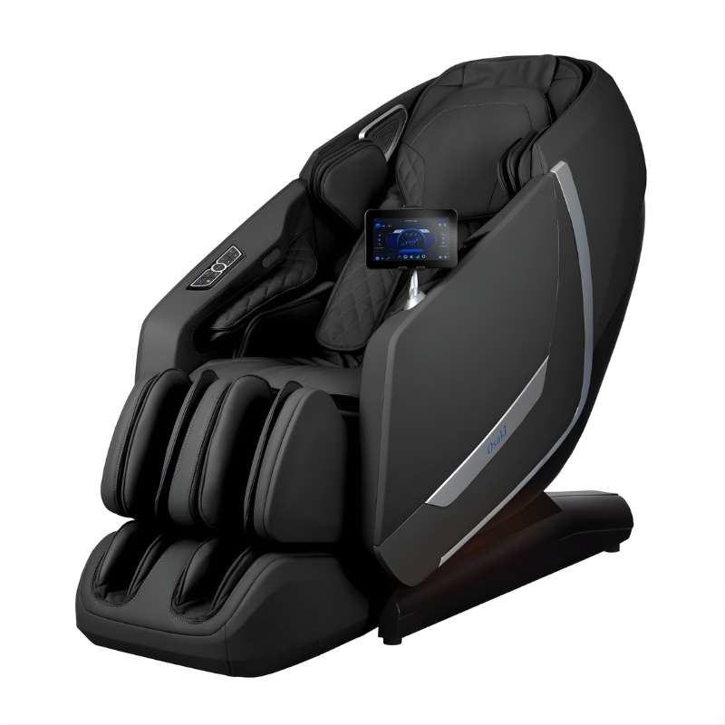 Osaki 5D+4D Kairos Duo - Electric Chair Massager - Black chair left side view