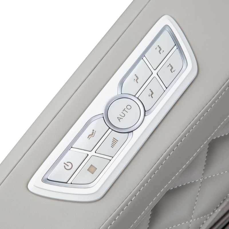 Osaki 5D+4D Kairos Duo - Electric Chair Massager - Taupe chair touch buttons top view