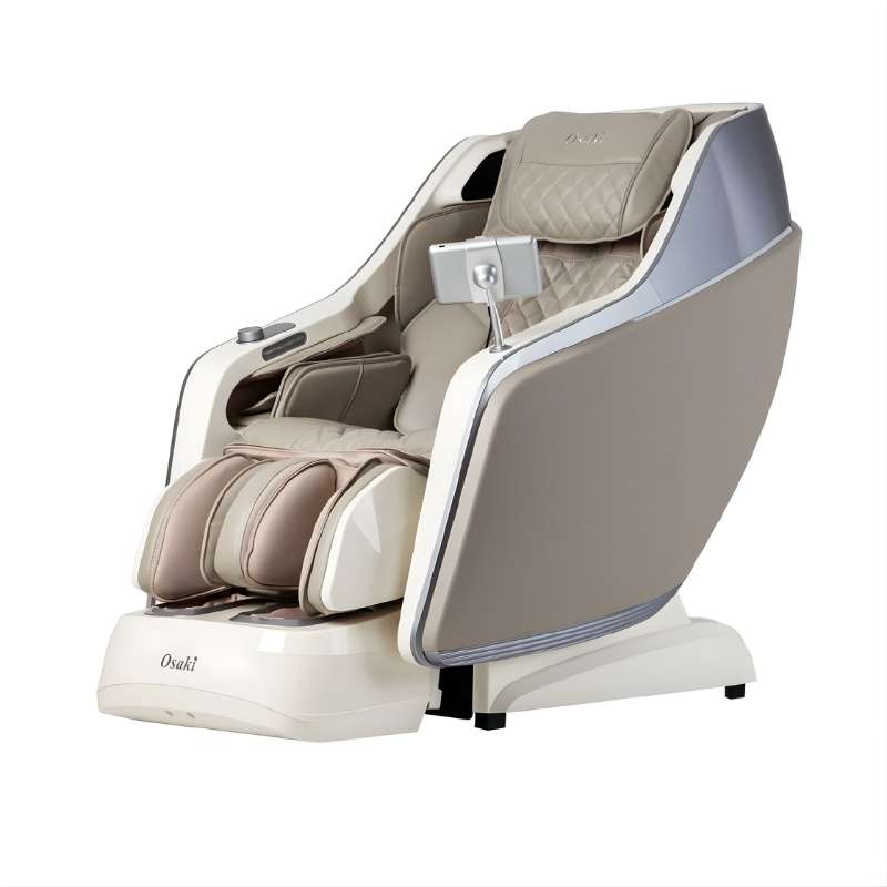 Osaki JP-Nexus 4D - Electric Chair Massager - Taupe chair left side view