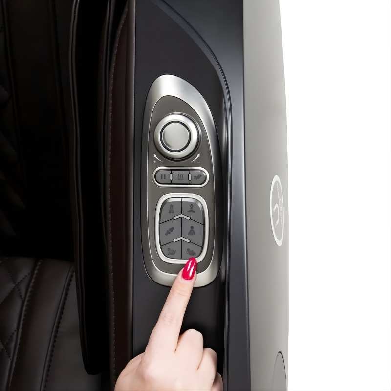 Osaki OP-Ai Xrest 4D - Electric Chair Massager - Brown chair touch control top view