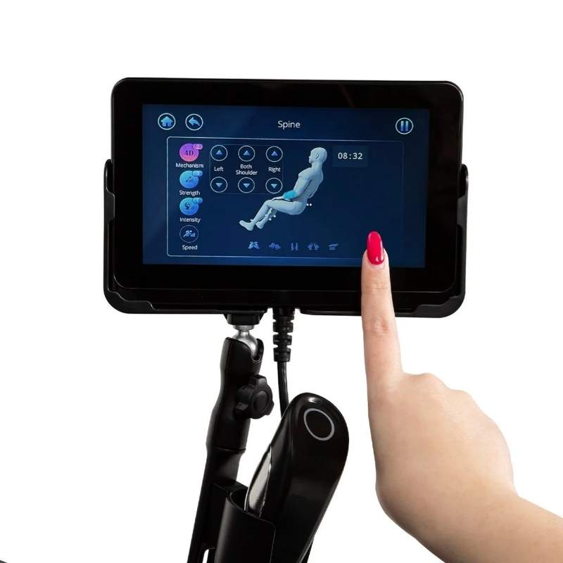 Osaki OP-Ai Xrest 4D - Electric Chair Massager - Digital display front view