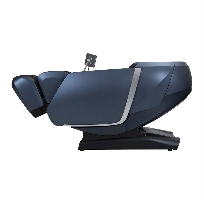 Osaki OS-Highpointe 4D - Electric Chair Massager - Blue chair left side view reclined