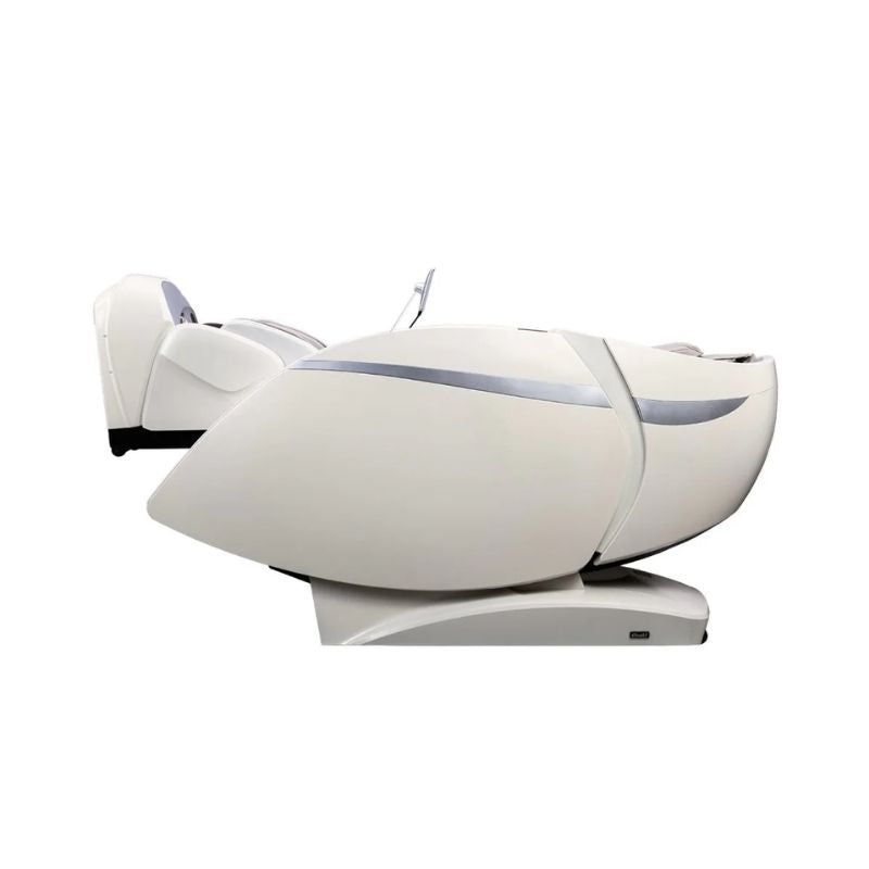 Osaki OS-Pro 4D+3D DuoMax - Electric Chair Massager - Taupe chair reclined left side view