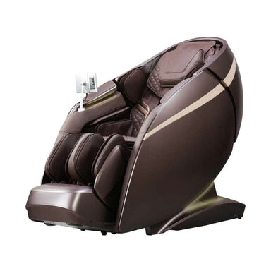 Osaki OS-Pro 4D+3D DuoMax - Electric Chair Massager - Brown chair left side view