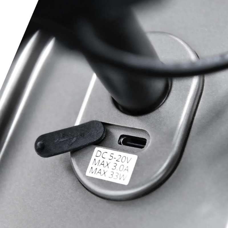 Osaki Titan TP-Epic 4D - Electric Chair Massager - Charging port clsoe up view