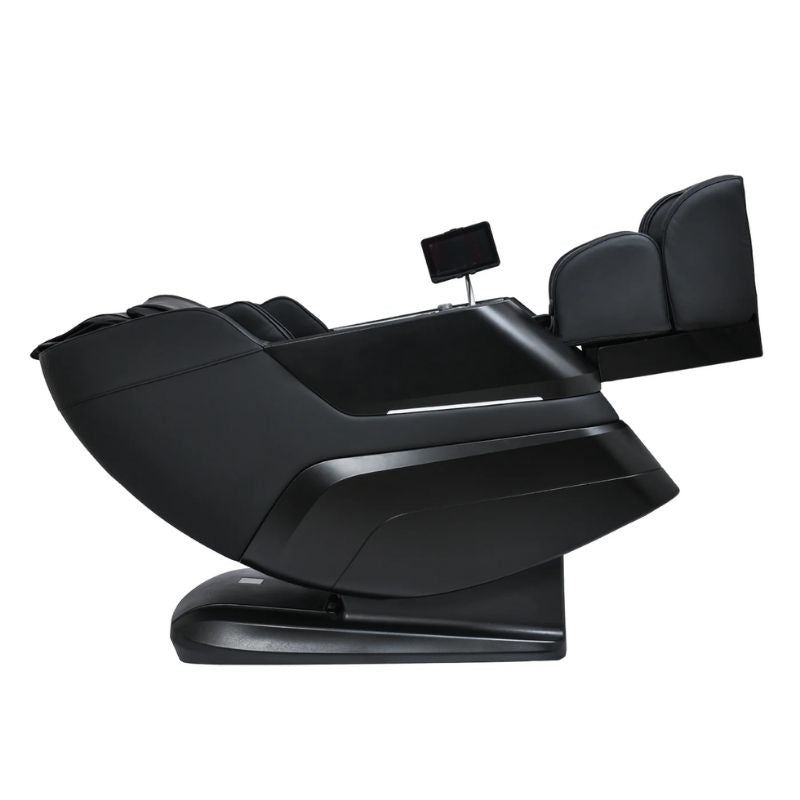 Osaki Titan TP-Epic 4D - Electric Chair Massager - Black chair rights side view reclied leg room extended