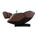 Osaki Ziva - Electric Chair Massager - Brown chair left side view reclined