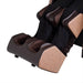 Osaki Ziva - Electric Chair Massager - Brown chair  leg room left side view