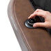 Osaki Ziva - Electric Chair Massager - Brown chair touch control top view
