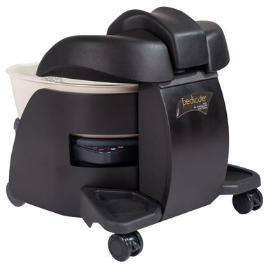 Rolling Pedicure Chair in black 