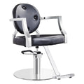 DIR Regent Hydraulic Hairdressing Chair - Black / Round Base