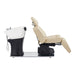 Side profile of DIR Maximus electric bed showing 60-70 degree recline angle