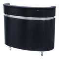 DIR Star Ferry LED Lighted Round Reception Desk - Black