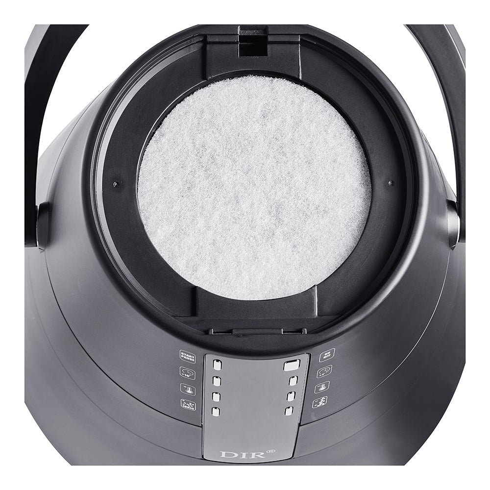 Technical specifications label of DIR Orion commercial hair dryer hood 1000W 110V