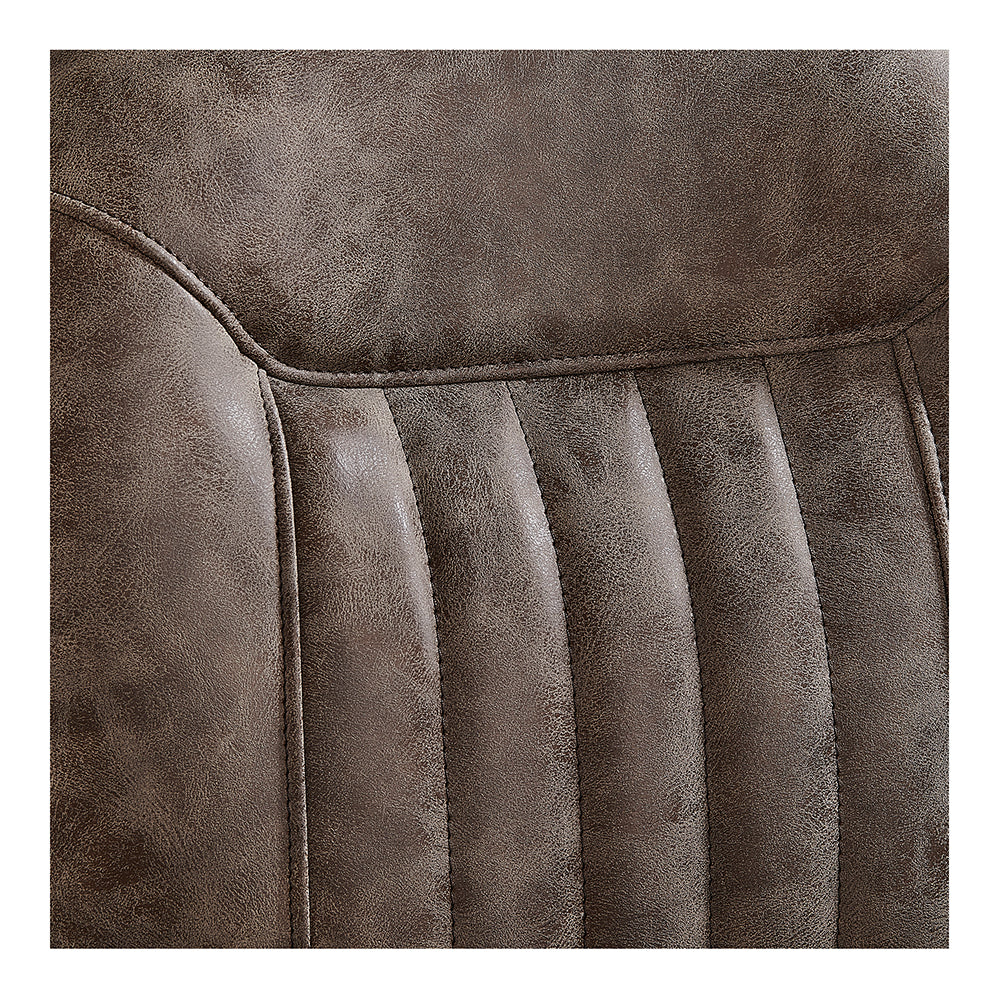 Vintage European barber chair Kaiser showing full dimensions and ergonomic design