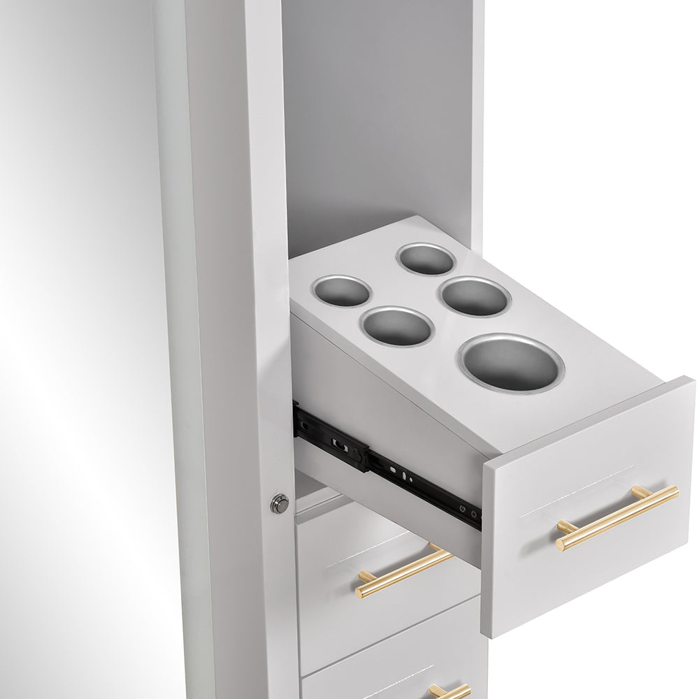 DIR Adonis Single LED Lighted Salon Styling Station