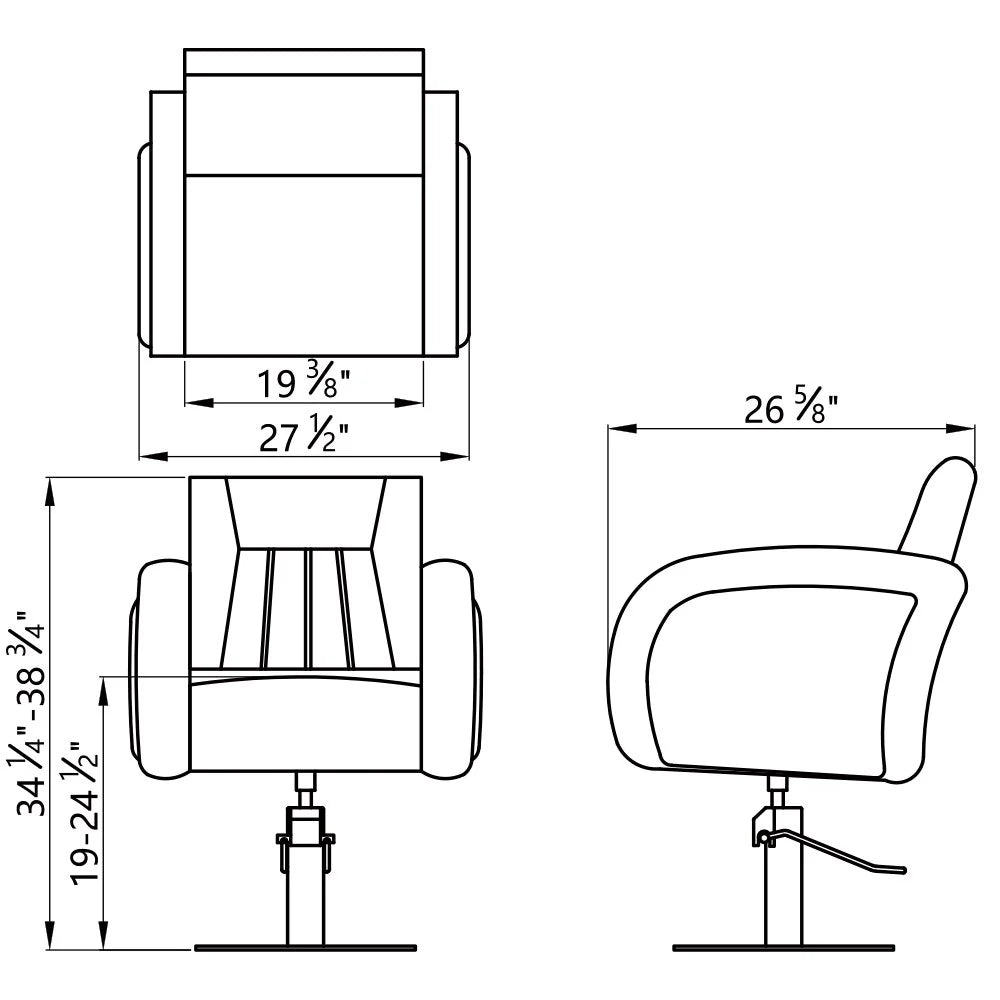DIR Anodic Salon Styling Chairs