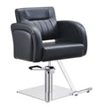 DIR Anodic Salon Styling Chairs - Black / Square Base