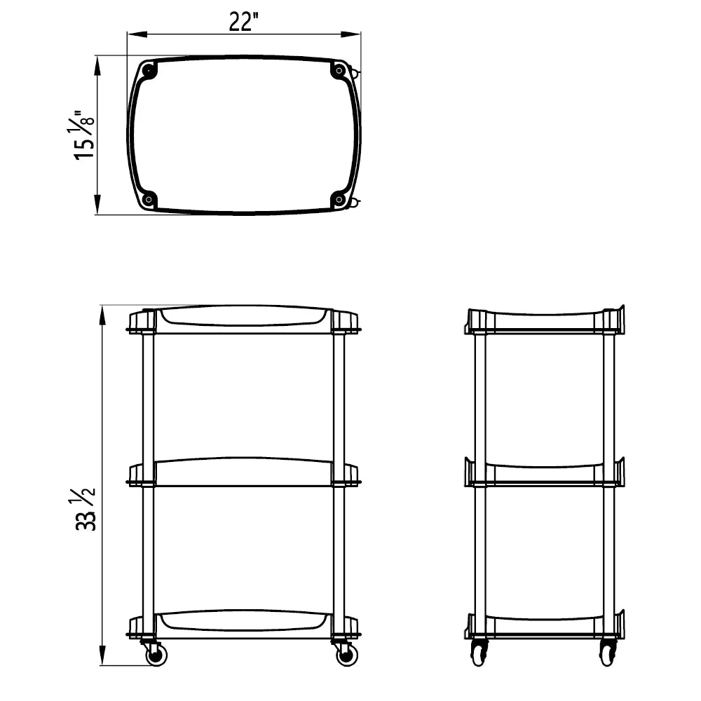 DIR Luminova Beauty Trolley Cart