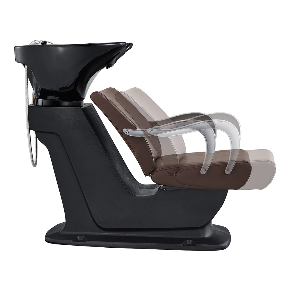 DIR Beckman Salon Shampoo Unit with Adjustable Seat