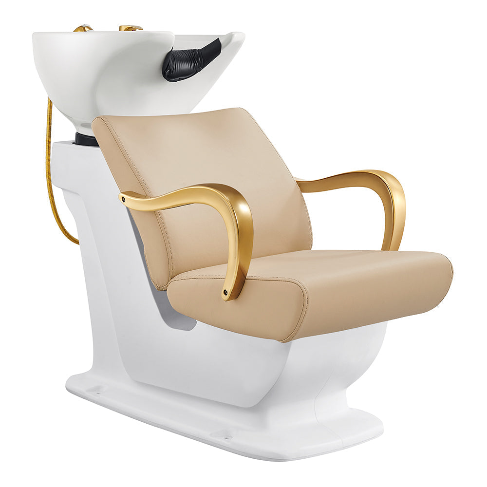 DIR Beckman Gold Shampoo Chair with Adjustable Seat