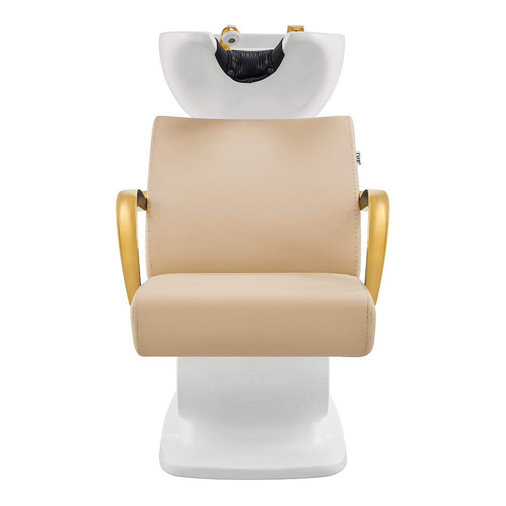 DIR Beckman Gold Shampoo Chair with Adjustable Seat