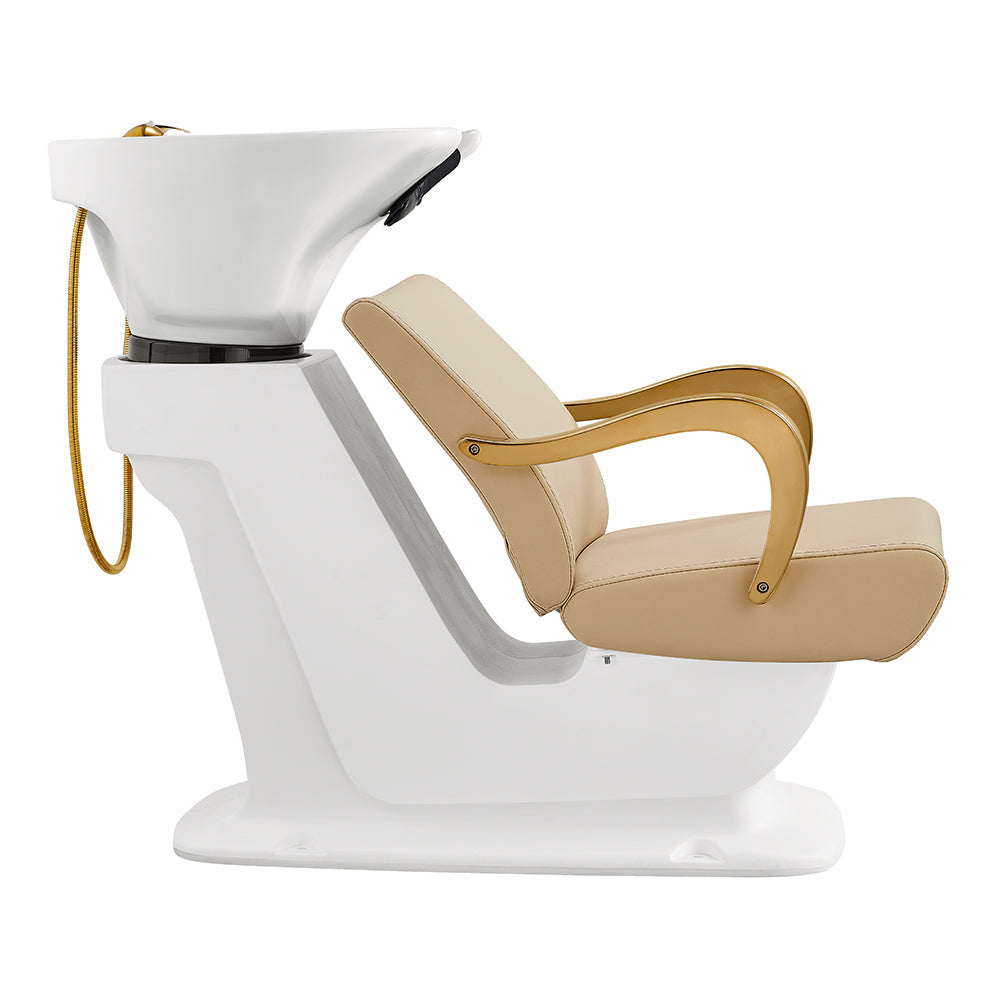 DIR Beckman Gold Shampoo Chair with Adjustable Seat