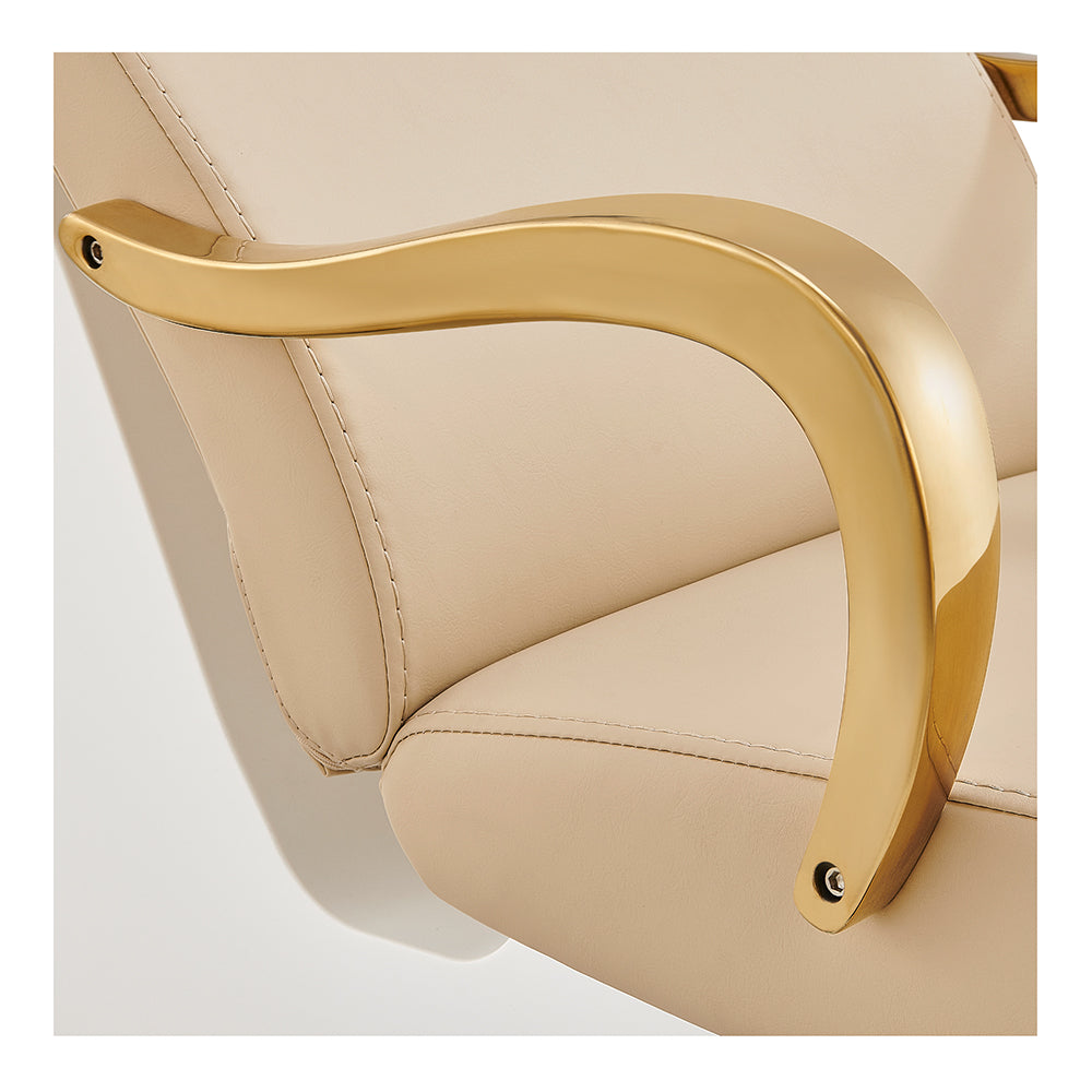 DIR Beckman Gold Shampoo Chair with Adjustable Seat
