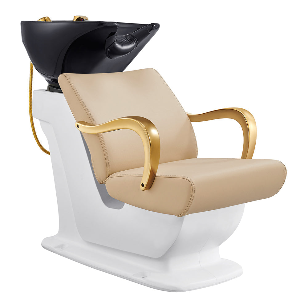 DIR Beckman Gold Shampoo Chair with Adjustable Seat