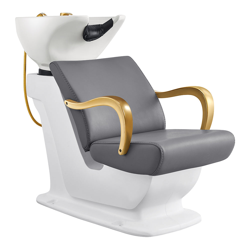 DIR Beckman Gold Shampoo Chair with Adjustable Seat