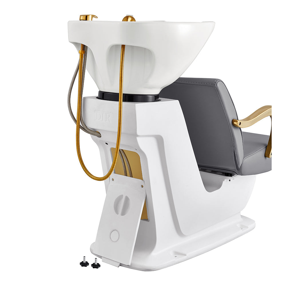 DIR Beckman Gold Shampoo Chair with Adjustable Seat