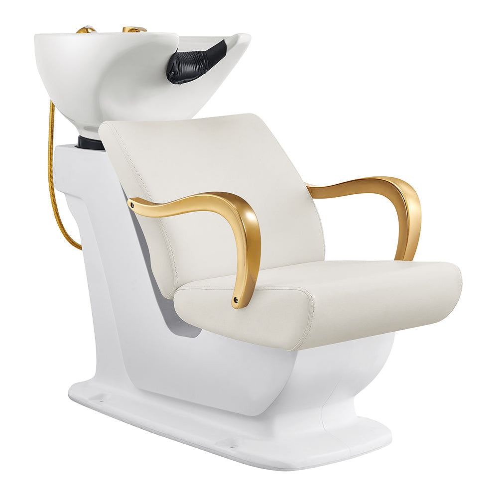 DIR Beckman Gold Shampoo Chair with Adjustable Seat