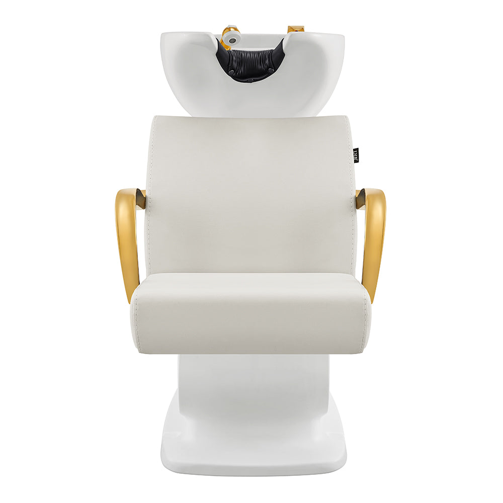 DIR Beckman Gold Shampoo Chair with Adjustable Seat