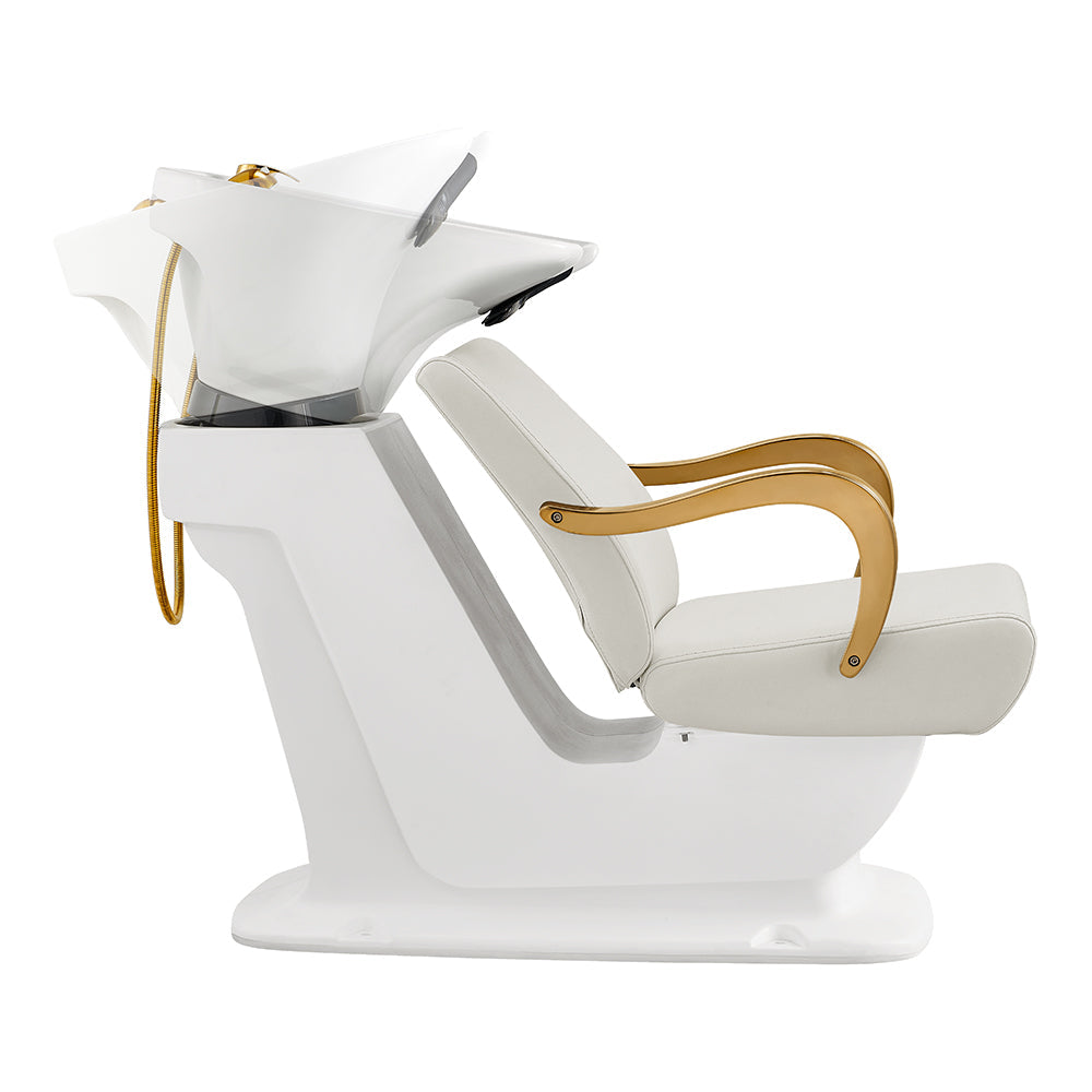 DIR Beckman Gold Shampoo Chair with Adjustable Seat