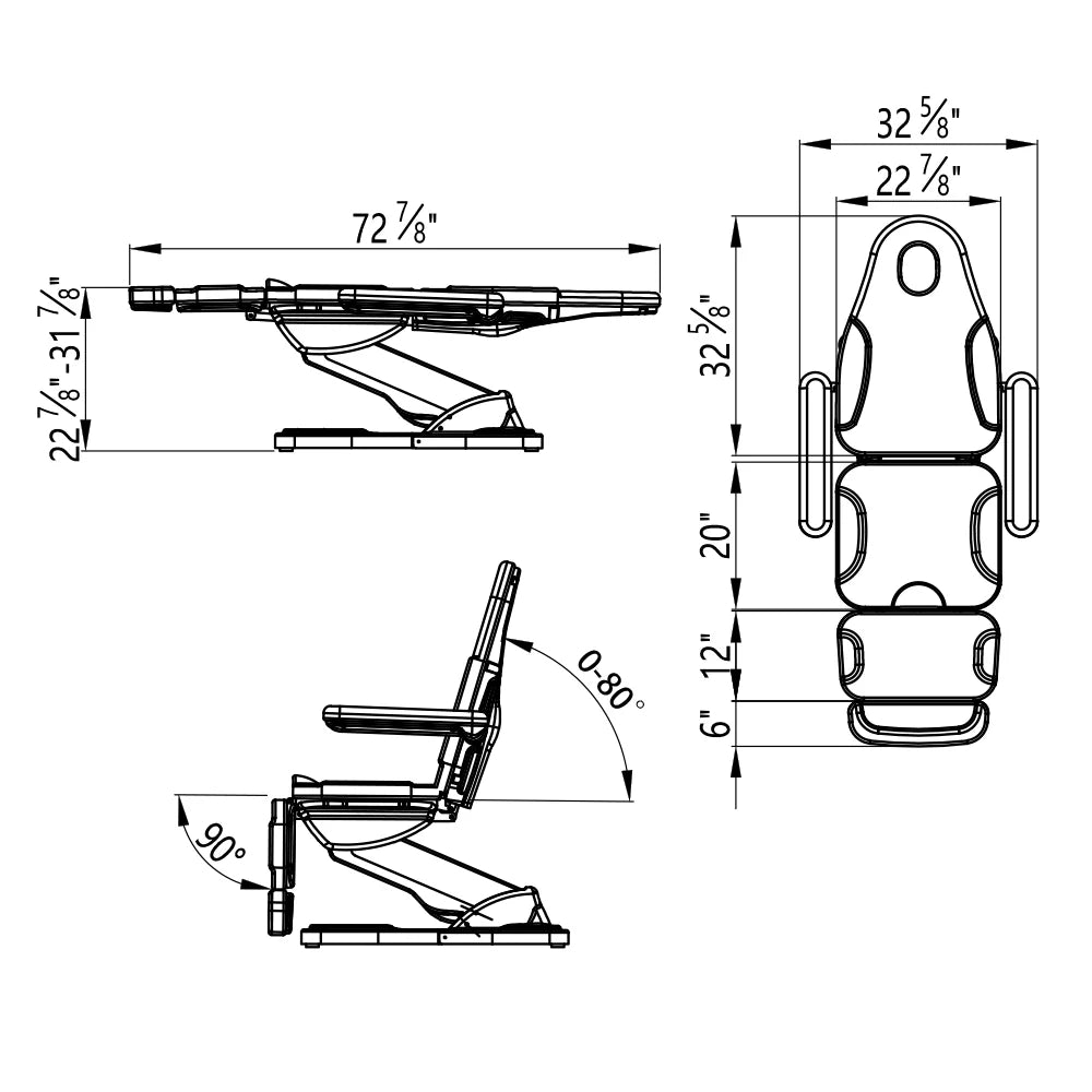 DIR Bellucci 3-Motors Electric Treatment Chair