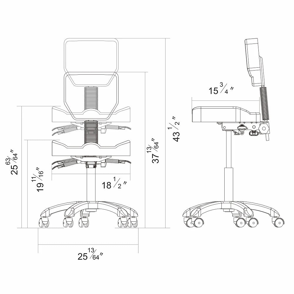 DIR Cadence Medical Spa Stool Chair