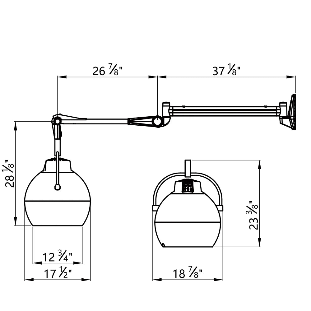 DIR Capsule Wall Mounted Salon Hooded Dryer