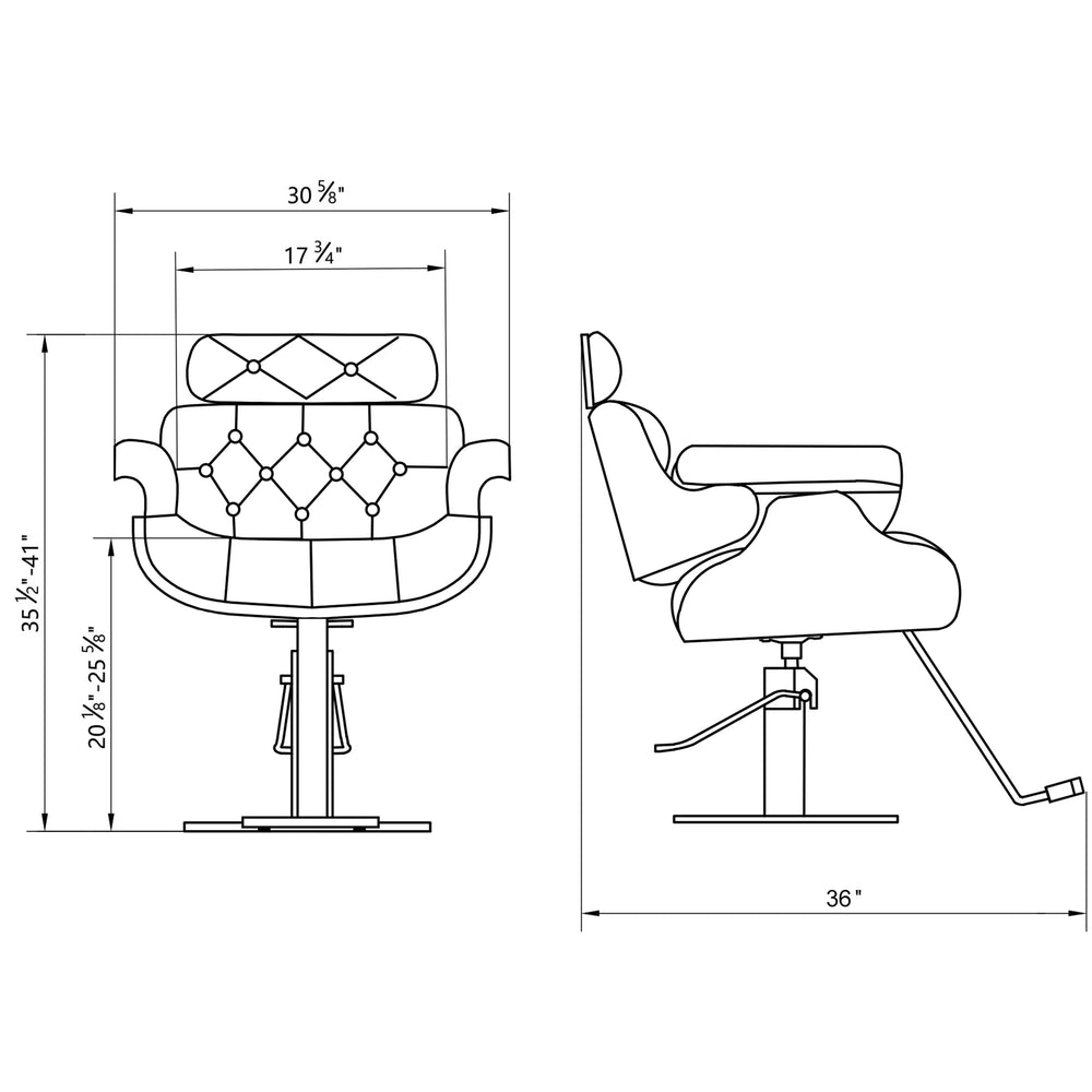 DIR Empress Styling Salon Chair