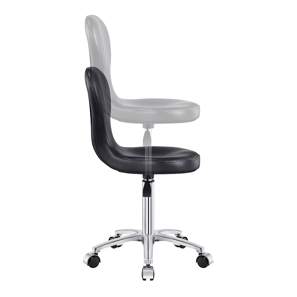 DIR Futuro Adjustable Rolling Stool Chair