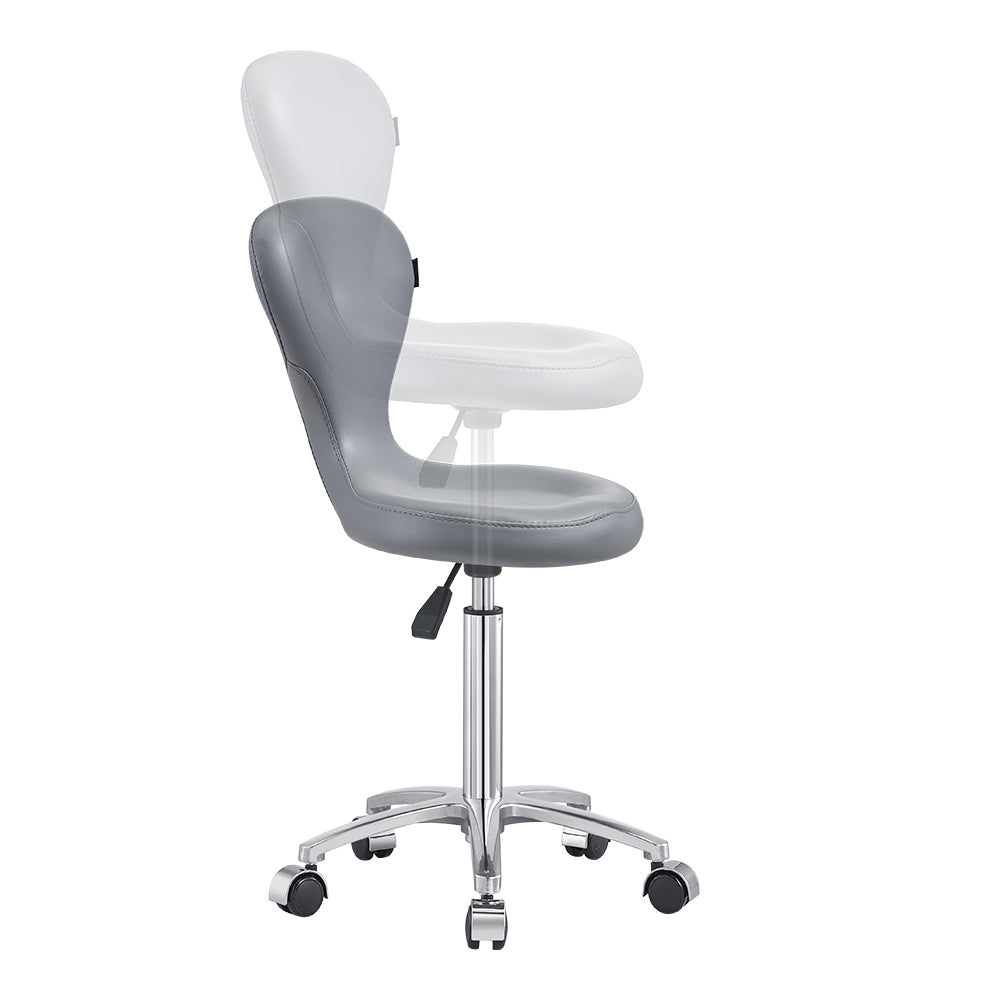 DIR Futuro Adjustable Rolling Stool Chair